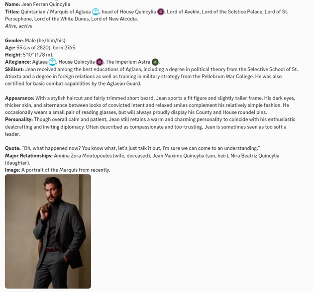 Character profile: Jean Ferran Quincylia