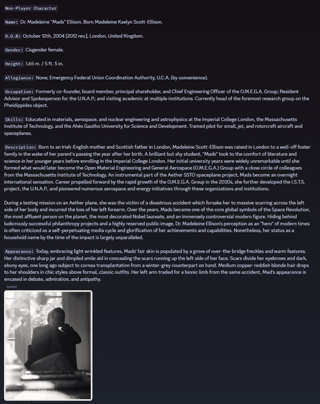 Character profile: Dr. Madeleine "Mads" Ellison